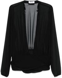 The Attico - Blouse With Deep Neckline - Lyst