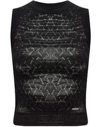 DSquared² - Openwork Sleeveless Vest - Lyst