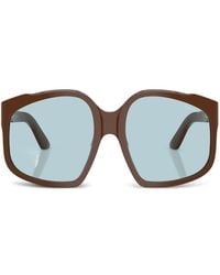 Miu Miu - Mua07S Geometric-Frame Sunglasses - Lyst