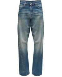 MM6 by Maison Margiela - Relaxed Fit Straight-Leg Jeans With Classic Five-P - Lyst