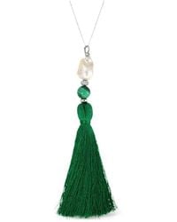 Elle Macpherson - Collier Sautoir À Breloque Frangée En Perles - Lyst