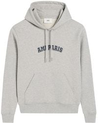 Ami Paris - Felpa con stampa del logo in cotone - Lyst