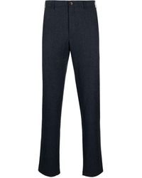 Canali - Mid-rise Tailored Wool Trousers - Lyst