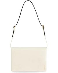 Jil Sander - Sac Porté Épaule File À Rabat Et Logo Imprimé - Lyst