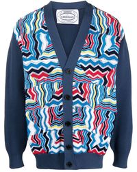 Missoni - Graphic Print Knitted Cardigan - Lyst