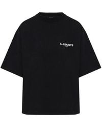 AllSaints - Butterfly-Print Logo T-Shirt - Lyst