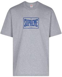 Supreme - Camiseta Warm Up Grey - Lyst