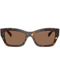 Vogue Eyewear - Tortoiseshell-Effect Rectangle-Frame Sunglasses - Lyst