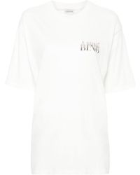 Anine Bing - T-shirt en coton à logo imprimé - Lyst