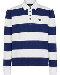 DSquared² - Logo-embroidered Striped Polo Shirt - Lyst