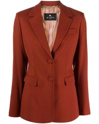 Etro - Virgin Wool-Blend Jacquard Blazer - Lyst