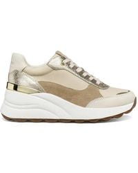 Geox - Spherica Ec13 Metallic Panelled Sneakers - Lyst