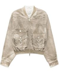 Feng Chen Wang - Bomberjacke Mit Logo-Stickerei - Lyst