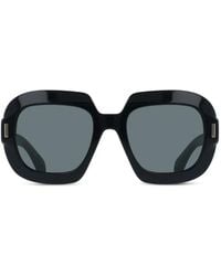 Ferragamo Eyewear - Lunettes De Soleil À Monture Carrée - Lyst