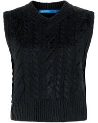 KARL LAGERFELD - Cable-Knit Sweater - Lyst