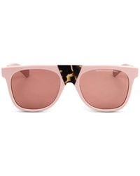 Calvin Klein - Lunettes De Soleil À Effet Écailles De Tortue - Lyst