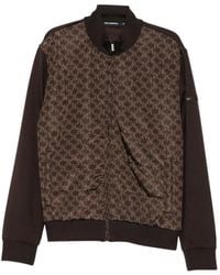 KARL LAGERFELD - Monogram-Print Zip-Up Bomber Jacket - Lyst