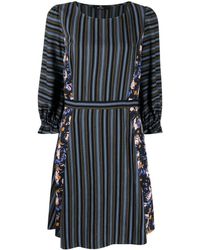 PS by Paul Smith - Floral-print Stripe Pattern Dress - Lyst