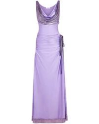 Rabanne - Chainmail-Detailing Maxi Dress - Lyst