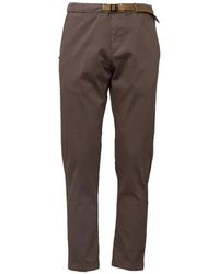 White Sand - Belted Gabardine Trousers - Lyst