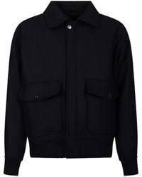 A.P.C. - Button-Up Wool-Blend Jacket - Lyst