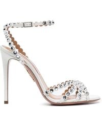 Aquazzura - Tequila Crystal-Embellished 115Mm Sandals - Lyst