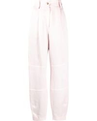 The Mannei - Volterra High-waisted Satin Trousers - Lyst