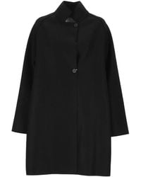 Harris Wharf London - High-Neck Virgin Wool Coat - Lyst