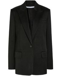 Another Tomorrow - Buttoned Pocket Blazer - Lyst