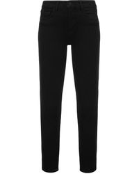 L'Agence - High Rise Ankle Grazer Jeans - Lyst