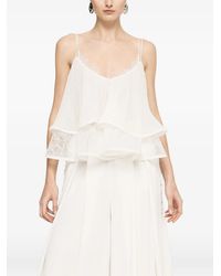 Nissa - Haut Plissé En Chiffon - Lyst