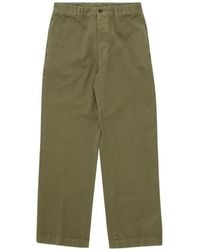 Fortela - Herringbone Cotton Straight-Leg Trousers - Lyst