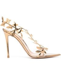 Gianvito Rossi - Flavia 105mm レザーサンダル - Lyst