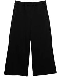 COMME DES GARÇON BLACK - Wide-Leg Track Pants - Lyst