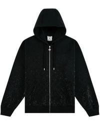 CASABLANCA - Crystal Monogram Zip-Up Hoodie - Lyst