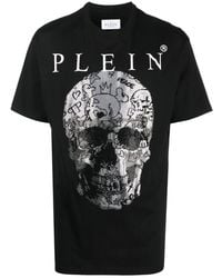 Philipp Plein - Skull Print Short-Sleeve T-Shirt - Lyst