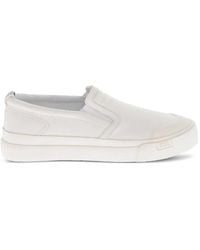 DIESEL - S-Athos Leather Slip-On Sneakers - Lyst