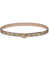 Gucci - Gürtel Mit Monogrammmuster - Lyst