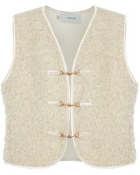 Isolda - Mandacaru Top Met Textuur En Gespsluiting - Lyst