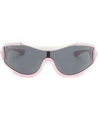 Versace - Medusa Medallion Shield-Frame Sunglasses - Lyst