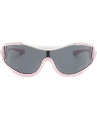 Versace - Medusa Medallion Shield-Frame Sunglasses - Lyst
