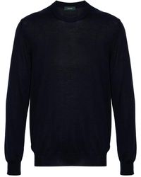 Zanone - Cashmere-Sil Crew-Neck Sweater - Lyst
