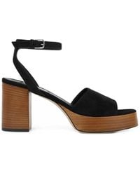 TOTEME - Platform Suede Sandals - Lyst