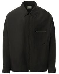 WOOYOUNGMI - Zip-Up Chest-Pocket Shirt - Lyst