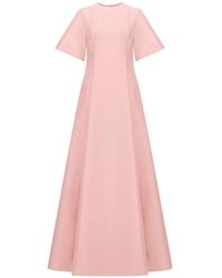 BERNADETTE Vera Strapless Jacquard Maxi Dress in Green | Lyst