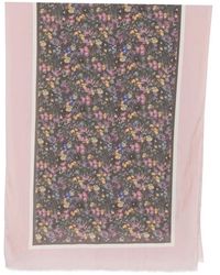 Marc O' Polo - Floral-Print Fringed Scarf - Lyst