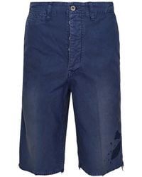 Visvim - Bermuda À Effet Usé - Lyst