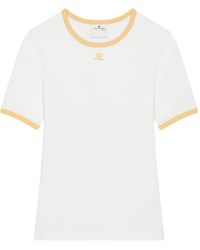 Courreges - Camiseta Signature De Manga Corta - Lyst