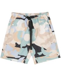 MSGM - Geo Camo Print Bermuda Shorts Clothing - Lyst