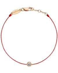 RedLine - 18kt Rose Gold And Diamond String Bracelet - Lyst